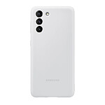 Samsung Coque pour Galaxy S21 en Silicone Lisse et Élégante Gris clair