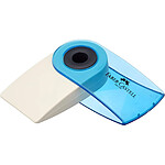 FABER-CASTELL Gomme Sleeve Mini Translucide Rouge Bleu Turquoise Coloris Coloris Aléatoire x 24