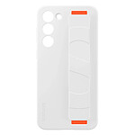 Samsung Coque pour Samsung S23 Plus Silicone Finition Mate avec Lanière Original Blanc Samsung Coque pour Samsung S23 Plus Silicone Finition Mate avec Lanière Original Blanc