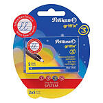 PELIKAN Blister de 2 Etuis de 5 cartouches d'encre Griffix pour Roller Bleu PELIKAN Blister de 2 Etuis de 5 cartouches d'encre Griffix pour Roller Bleu