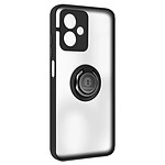 Avizar Coque pour Motorola Moto G54 Bague Métallique Support Vidéo Noir