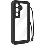 Redpepper Coque Intégrale pour Galaxy S24 Étanche IP68 avec Dragonne Assortie Noir