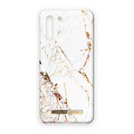 IDEAL OF SWEDEN Coque pour Galaxy S21 Plus Motif Marbre de Carrare Dorée