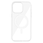Swissten Coque MagSafe en Silicone pour iPhone 14 Pro Max avec Dos Rigide Transparent
