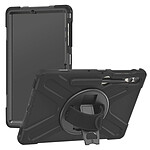 Eiger Coque pour Tab S9 FE Plus Protection Complète avec Poignée rotative à 360° Noir