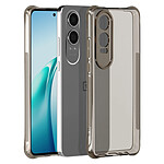 iMak Coque Antichoc pour OnePlus Nord CE 4 Lite Silicone Coins Bumper Noir transparent