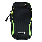 Swissten Brassard Sport avec 2 Pochette Zippées Néoprène Anti-transpirant Noir Swissten