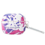 U.S Polo Coque pour Airpods 3 Palm Anti-choc en Silicone Violet
