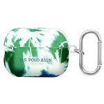 U.S Polo Coque pour Airpods Pro Palm Anti-choc en Silicone Vert