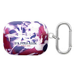 U.S Polo Coque pour Airpods Pro Palm Anti-choc en Silicone Violet