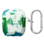 U.S Polo Coque pour Airpods 1 et 2 Palm Anti-choc en Silicone Vert