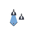 Le Voyage de Chihiro - Serviette de toilette mains Pop-Up No Face 25 x 25 cm