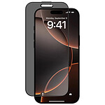 Avizar Verre Trempé pour iPhone 16 Pro Max Anti-espion Dureté 9H Noir