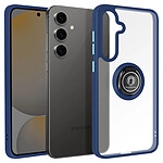 Avizar Coque pour Galaxy S24 FE Antichoc avec Anneau Magnétique Rotatif Finition Givrée