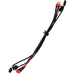 E-Twow Câble Original Liaison Batterie au Contrôleur 25cm 3 + 3 Broches Noir