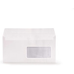 OXFORD Enveloppes110 x 220 mm, DL, avec fenêtre à droite 35 x 100 mm