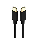Mayaxess Câble iPhone 16 / 15 USB-C vers USB-C 20W 1 mètre Noir