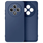 Avizar Coque pour Oppo Reno 12F Semi-rigide Soft-touch Anti-traces Bleu nuit