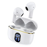 Avizar Écouteurs TWS Bluetooth 5.3 Compatible Siri Modèle Dallas Blanc