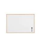 BI-OFFICE Tableau blanc, cadre en bois, (L)900 x (H)600 mm