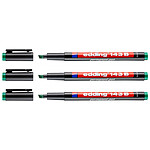 EDDING Feutre Permanent 143B Vert Pointe Biseau 1-3 mm x 3