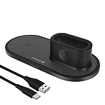 Swissten Chargeur à Induction 3-en-1 pour iPhone / Apple Watch / AirPods Swissten Noir Noir