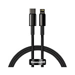 Baseus Câble de Charge et Transfert USB-C-Lightning 20W 1m Noir