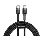 Baseus Câble de Charge et Transfert USB-C-USB-C 60W 2m Noir
