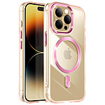 Avizar Coque MagSafe pour iPhone 14 Pro Dos Cristal Color