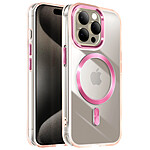 Avizar Coque MagSafe pour iPhone 15 Pro Max Dos Cristal Color