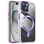 Avizar Coque MagSafe pour iPhone 15 Dos Cristal Color