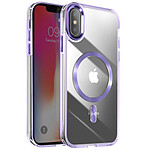 Avizar Coque MagSafe pour iPhone XS et X Dos Cristal Color