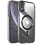 Avizar Coque MagSafe pour iPhone XR Dos Cristal Color Noir