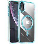 Avizar Coque MagSafe pour iPhone XR Dos Cristal Color Bleu
