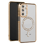 Avizar Coque Diamant pour Samsung Galaxy A16 MagSafe Contour Strass