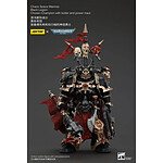 Warhammer 40k - Figurine Chaos Space Marines Black Legion Chosen Champion avec bolter et power maul 20 cm