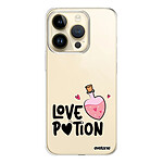 Evetane Coque iPhone 14 Pro 360 intégrale transparente Motif Love Potion Tendance .