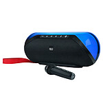 BigBen Enceinte Bluetooth 50W Lumineuse 180° avec Micro et Sangle de Transport Noir