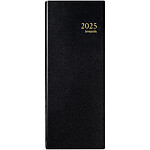 BREPOLS Agenda Banquier long Travers 'Saturnus' 130 x 330 mm Noir