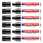 EDDING Marqueur Permanent 800 Pointe Large noir 4-12 mm x 6 EDDING Marqueur Permanent 800 Pointe Large noir 4-12 mm x 6