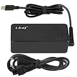 LinQ Chargeur Alimentation USB C pour Ordinateur portable Power Delivery 45W Noir