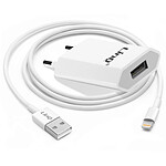 LinQ Chargeur Secteur pour iPhone avec Câble Lightning Recharge Rapide Blanc