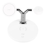 LinQ Station de charge 3 en 1 iPhone 15W, AirPods, Apple Watch Blanc
