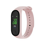 Fitband Bracelet Connecté Intelligent avec Tracker d'Activité et Fréquence Cardiaque Rose
