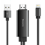 Yesido Câble Lightning vers HDMI 1080p + Interface Charge USB Longueur 1.8m Yesido Noir