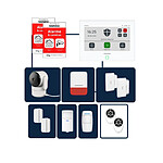 Daewoo - Alarme maison sans fil avec écran tactile 7'' AM350 livrée avec 1 caméra et 9 accessoires - Sans abonnement - Application gratuite