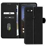 Avizar Étui pour Google Pixel 3a Clapet Portefeuille et Support Vidéo Noir