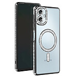 Avizar Coque Diamant pour Samsung Galaxy A06 MagSafe Contour Strass