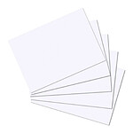 HERLITZ Paquet de 100 Fiches bristol 170g A5 148x210 mm Unies blanc