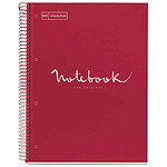 MIQUELRIUS Cahier à spirale 'Notebook EMOTIONS', A4, rouge